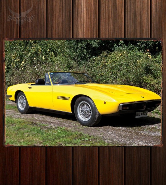 Металлическая табличка Maserati Ghibli Spider SS Металлическая табличка Maserati Ghibli Spider SS